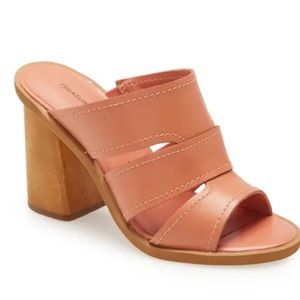 Treasure and Bond (Nordstrom) Leather Coral Heeled Sandals